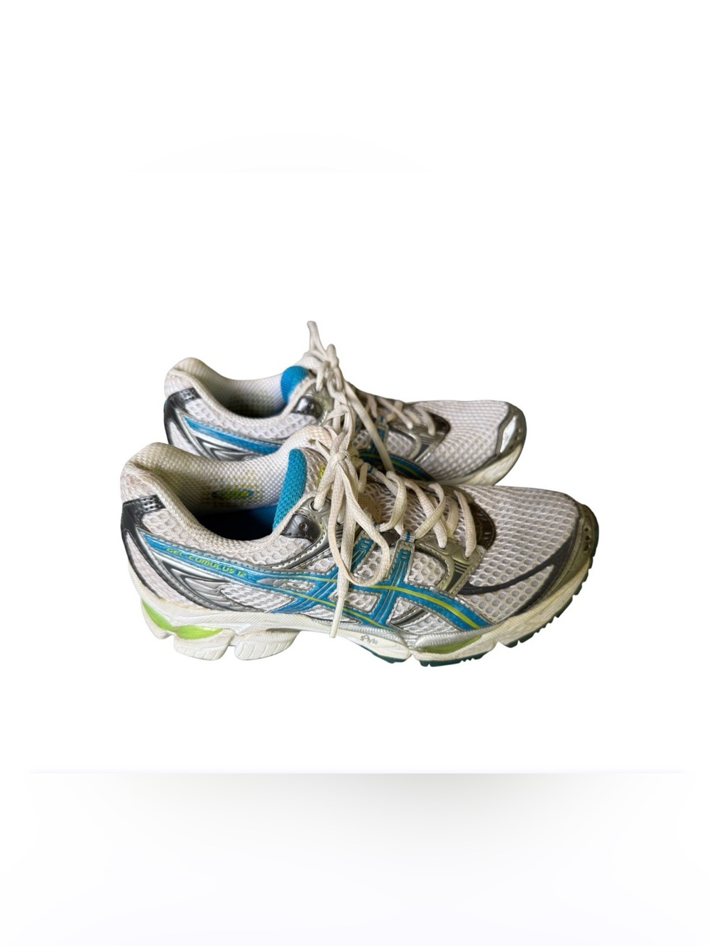 Asics Women's Gel Cumulus Brilliant Blue and White Athletic Running Sneakers